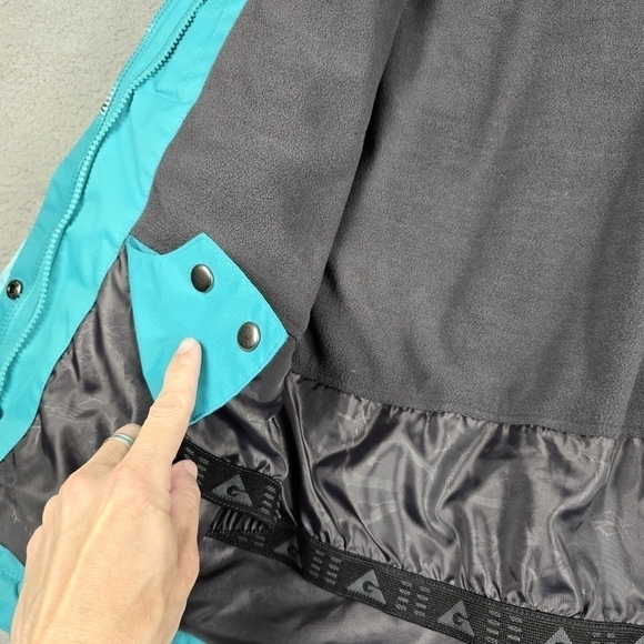 Gerry Jacket Womans Size L Green Fleece Lined Hooded Long Sleeve Insulated Coat - Picture 8 of 16